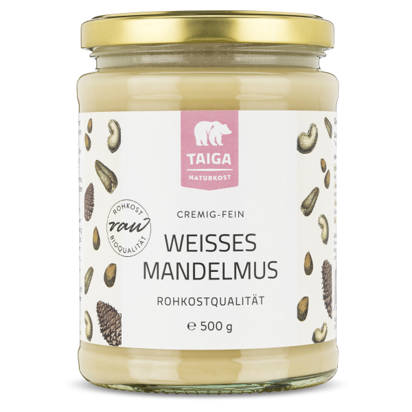 Mandelmus weiß, bio, roh, 500 g
